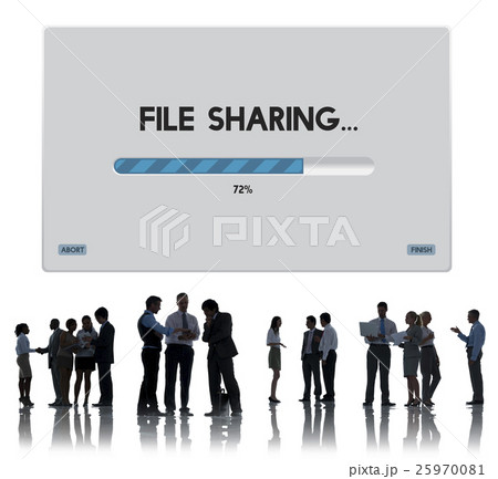 Connection Data Streaming Download Archiving Concept 25970081