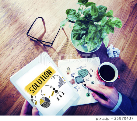 Solution Strategy Planning Branding Chart Concept 25970437
