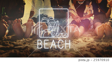 Summer Beach Sea Coast Graphics Concept Summer Beach Sea Coast Graphics Concept 25970910