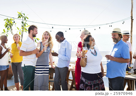 Group Of People Party Concept 25970946