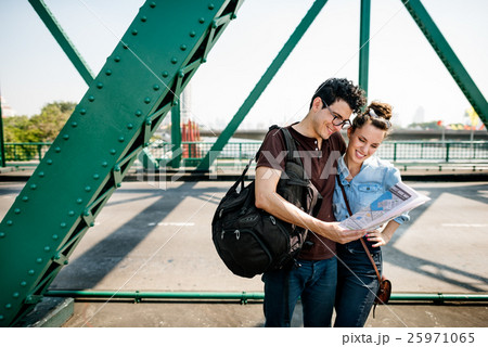 Couple Travel Destination Journey Togetherness Concept Couple Travel Destination Journey Togetherness Concept 25971065
