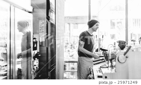 Coffee Shop Bar Counter Cafe Restaurant Relaxation Concept Coffee Shop Bar Counter Cafe Restaurant Relaxation Concept 25971249