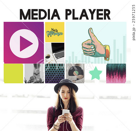 Media Player Audio Entertainment Streaming Concept 25971255