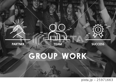 Group Team Work Organization Concept 25971663