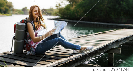 Map Destination Direction Route Travel Trip Trek Concept 25971746