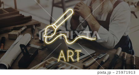 Art Brush Painting Creativity Imagination Skills Concept Art Brush Painting Creativity Imagination Skills Concept 25971913