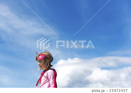 Little Girl Super Hero Concept Little Girl Super Hero Concept 25972437