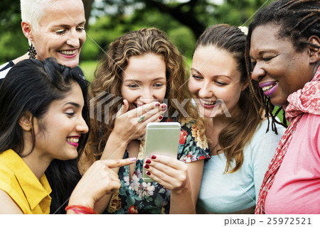 Group of Women Socialize Teamwork Happiness Concept 25972521