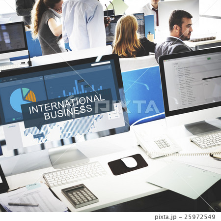 Business Analysis Data Global Trade Graphic Concept 25972549
