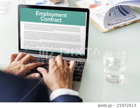 Employment Contract Obligation Terms Agreement Concept 25972613