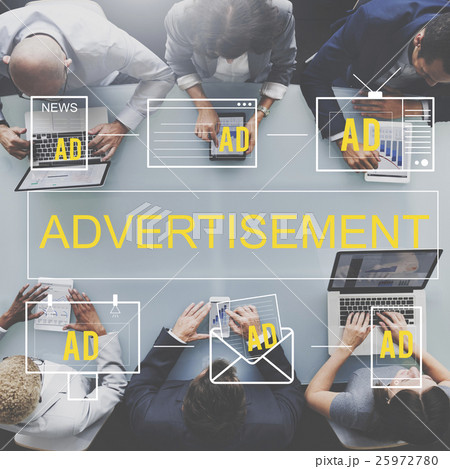 Advertisement ADS Commercial Marketing Advertising Branding Concept 25972780