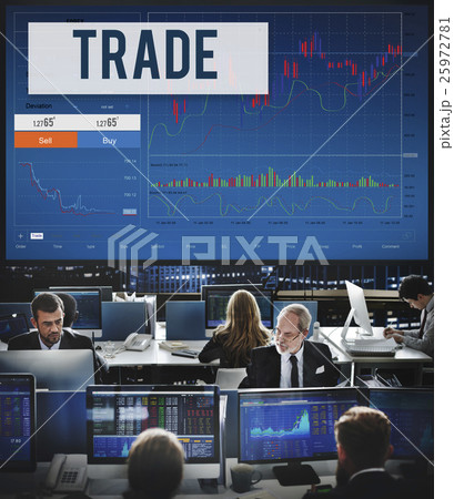 Stock Market Results Stock Trade Forex Shares Concept 25972781