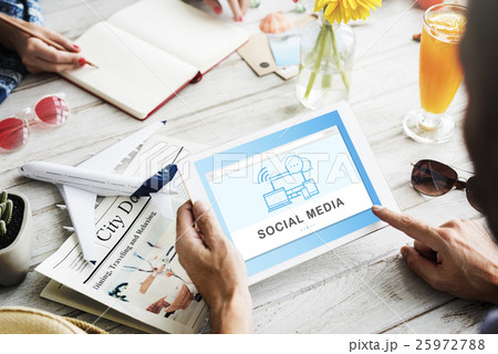 Social Media Devices Internet Concept Social Media Devices Internet Concept 25972788