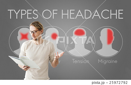 Headache Symptom Migraine Tension Cluster Concept Headache Symptom Migraine Tension Cluster Concept 25972792