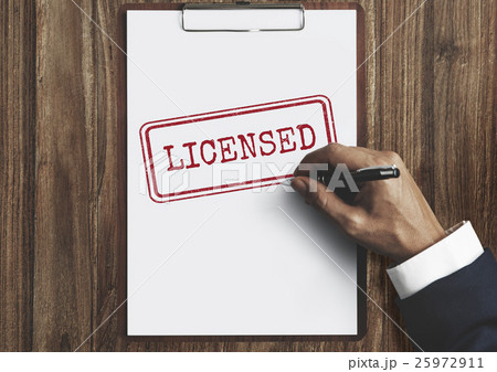 Licensed Approval Authority Permission Conept Licensed Approval Authority Permission Conept 25972911