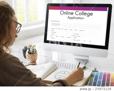 Online College Application Form Concept 25973129
