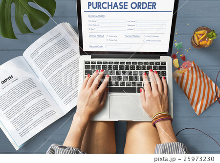 Purchase Oreder Online Form Deal Concept Purchase Oreder Online Form Deal Concept 25973230