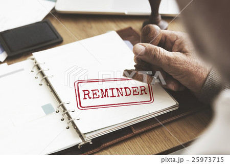 Reminder Memo Agenda Schedule Arrangement Concept 25973715