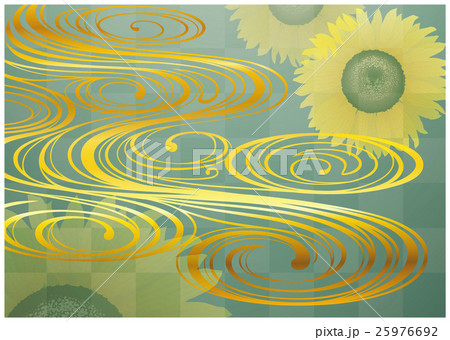 琳派の水(夏)のバックグラウンド 25976692