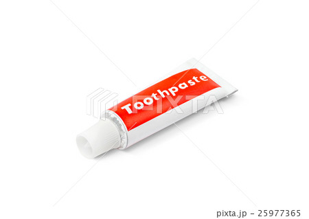 toothpaste tube isolated on white background toothpaste tube isolated on white background 25977365