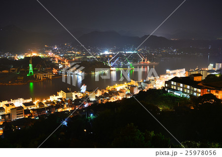広島県　尾道水道の夜景 25978056