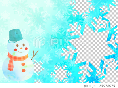 Snow crystal photo frame a yoko (snowman) Snow crystal photo frame a yoko (snowman) 25978075