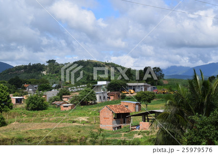 rural house village in the hill forest 25979576