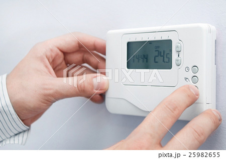 Modern furnace setting panel. 25982655