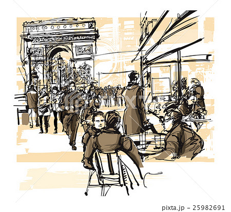 Paris - avenue des champs-elysees Paris - avenue des champs-elysees 25982691