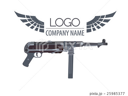 Firearm logo template. Guns, rifles badge Firearm logo template. Guns, rifles badge 25985377