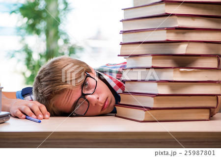Young student preparing for university exams Young student preparing for university exams 25987801