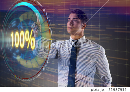 Concept of hundred percent 100 Concept of hundred percent 100 25987955