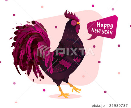 Vector print rooster. 25989787