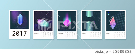 Calendar style with space 80 crystals. 25989852