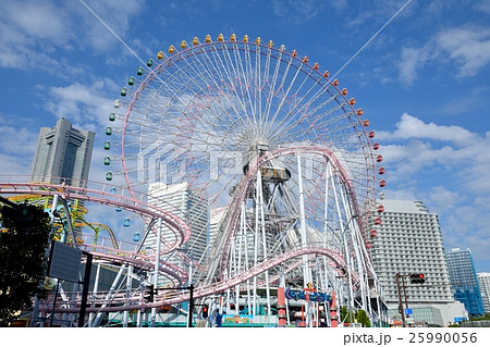 みなとみらい 遊園地の写真素材