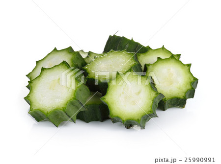 fresh loofah on the white background 25990991