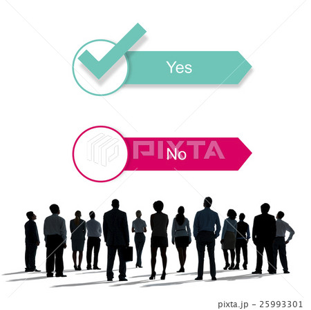 Yes No Answer Questionnaire Concept 25993301