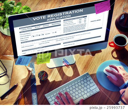 Vote Registration Application Election Concept Vote Registration Application Election Concept 25993737