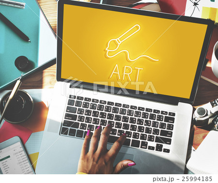 Art Brush Painting Creativity Imagination Skills Concept Art Brush Painting Creativity Imagination Skills Concept 25994185