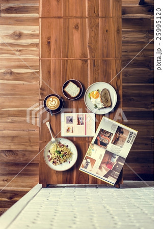 Breakfast Food Delicious Food and Beverages Concept Breakfast Food Delicious Food and Beverages Concept 25995120
