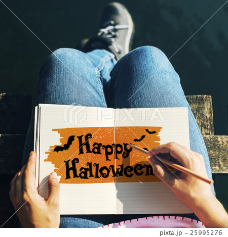 Halloween Bat Pumpkin Lantern Scary Graphic Concept Halloween Bat Pumpkin Lantern Scary Graphic Concept 25995276