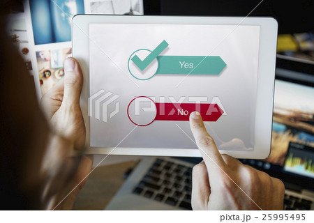 Yes No Answer Questionnaire Concept 25995495