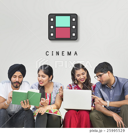 Movie Film Reel Cinema Media Graphic Concept 25995529