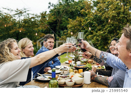 Group Of People Cheers Concept 25995540