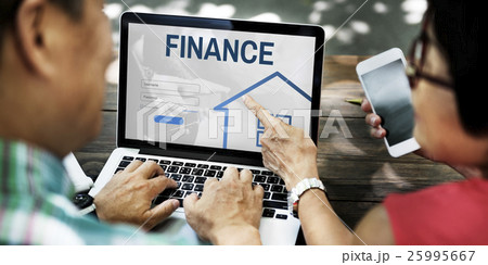 Mortgage House Loan Website Login Graphic Concept 25995667