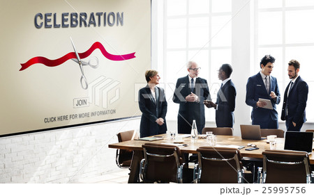 New Business Ribbon Cutting Celebration Event Concept New Business Ribbon Cutting Celebration Event Concept 25995756