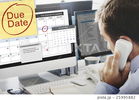 Due Date Deadline Payment Bill Important Notice Concept 25995882