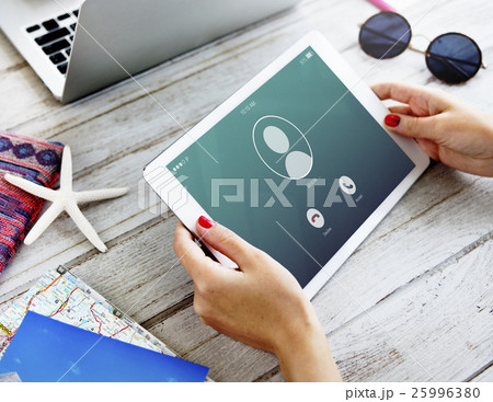 Incoming Mobile Call Communication Concept Incoming Mobile Call Communication Concept 25996380