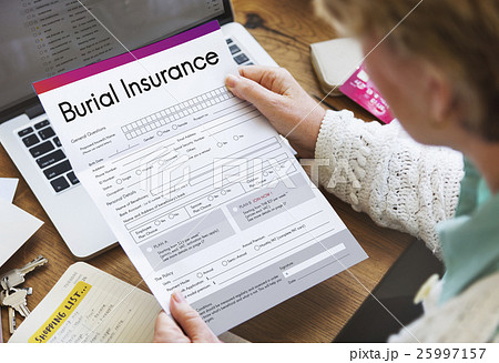 Burial Insurance Form Policy Concept Burial Insurance Form Policy Concept 25997157