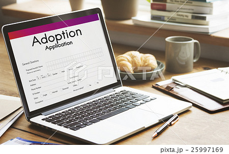 Adoption Application Family Guardianship Support Concept Adoption Application Family Guardianship Support Concept 25997169